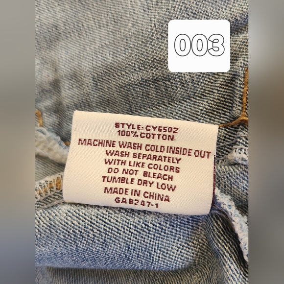 Chiqle Girls Junior Jean Blue Jacket Vest Sz L - Picture 13 of 13